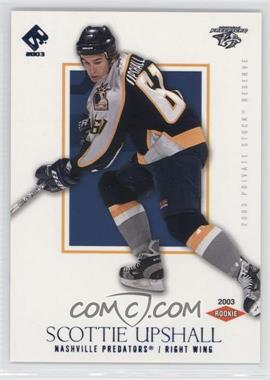 2002-03 Pacific Private Stock Reserve - [Base] - Blue #170 - Scottie Upshall /250