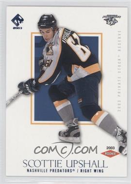 2002-03 Pacific Private Stock Reserve - [Base] - Blue #170 - Scottie Upshall /250