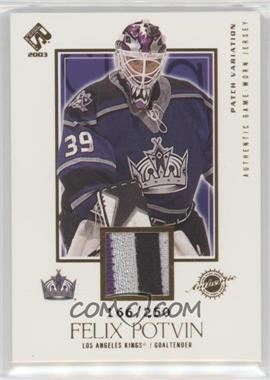 2002-03 Pacific Private Stock Reserve - [Base] - Game-Worn Jerseys Patches #125 - Felix Potvin /250