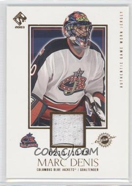 2002-03 Pacific Private Stock Reserve - [Base] #112 - Marc Denis /1175