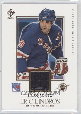 2002-03 Pacific Private Stock Reserve - [Base] #133 - Eric Lindros /1475