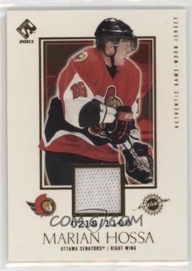 2002-03 Pacific Private Stock Reserve - [Base] #134 - Marian Hossa /1100