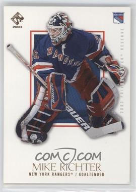 2002-03 Pacific Private Stock Reserve - [Base] #69 - Mike Richter