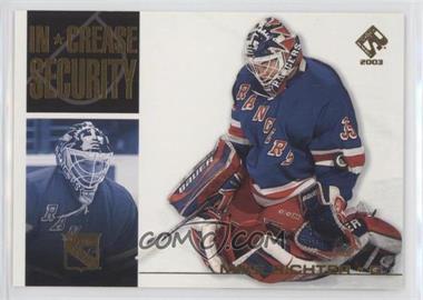 2002-03 Pacific Private Stock Reserve - In Crease Security #15 - Mike Richter