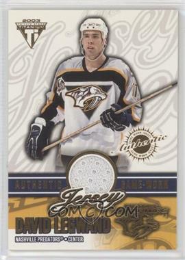 2002-03 Pacific Private Stock Titanium - Authentic Game-Worn Jerseys #37 - David Legwand /857