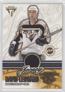 2002-03 Pacific Private Stock Titanium - Authentic Game-Worn Jerseys #37 - David Legwand /857