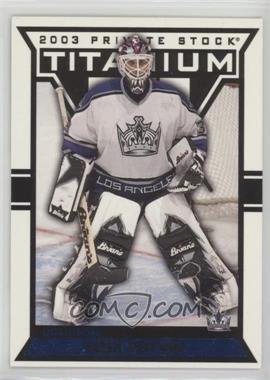 2002-03 Pacific Private Stock Titanium - [Base] - Blue #51 - Felix Potvin /450