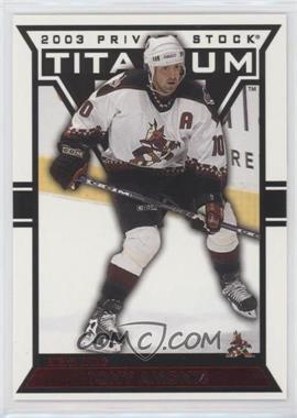 2002-03 Pacific Private Stock Titanium - [Base] - Red #77 - Tony Amonte /299