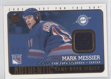 2002-03 Pacific Quest for the Cup - Authentic Game-Worn Jerseys #11 - Mark Messier