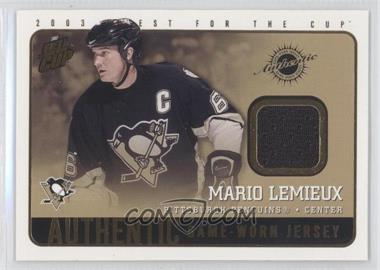 2002-03 Pacific Quest for the Cup - Authentic Game-Worn Jerseys #17 - Mario Lemieux