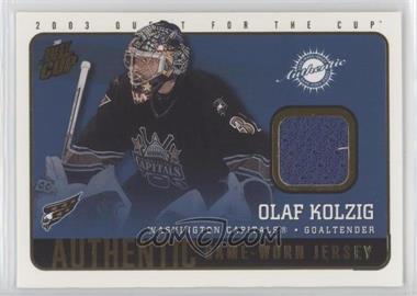 2002-03 Pacific Quest for the Cup - Authentic Game-Worn Jerseys #25 - Olaf Kolzig