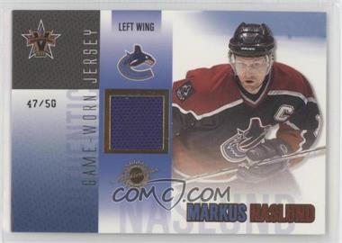 2002-03 Pacific Vanguard - Game-Worn Jerseys - Gold #48 - Markus Naslund /50