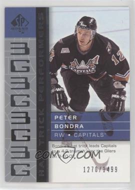 2002-03 SP Authentic - [Base] #105 - Hat Trick Performers - Peter Bondra /1499