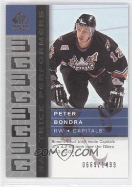 2002-03 SP Authentic - [Base] #105 - Hat Trick Performers - Peter Bondra /1499