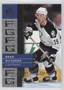 2002-03 SP Authentic - [Base] #132 - Future Greats - Brad Richards /2003