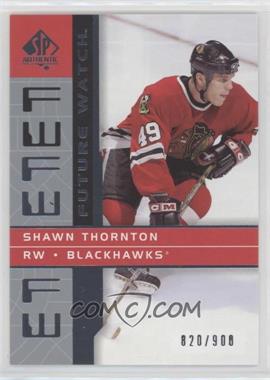 2002-03 SP Authentic - [Base] #139 - Future Watch - Shawn Thornton /900