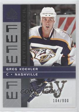 2002-03 SP Authentic - [Base] #149 - Future Watch - Greg Koehler /900