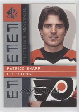 2002-03 SP Authentic - [Base] #155 - Future Watch - Patrick Sharp /900