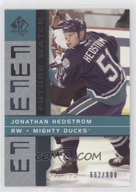 2002-03 SP Authentic - [Base] #170 - Future Watch - Jonathan Hedstrom /900