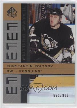 2002-03 SP Authentic - [Base] #215 - Future Watch - Konstantin Koltsov /900