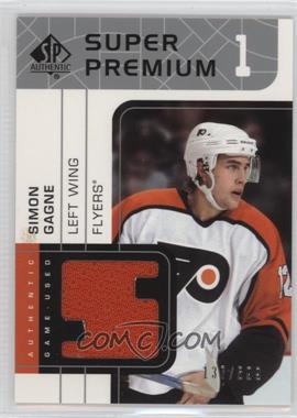 2002-03 SP Authentic - Super Premium Jerseys #SP-SG - Simon Gagne /599