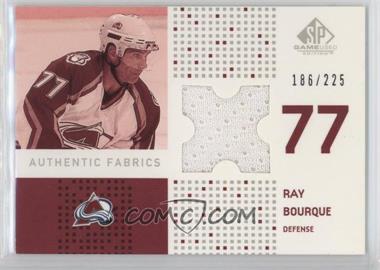 2002-03 SP Game Used - Authentic Fabrics #AF-BQ - Ray Bourque /225