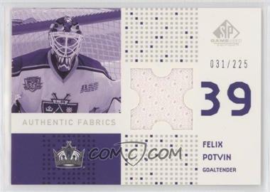 2002-03 SP Game Used - Authentic Fabrics #AF-FP - Felix Potvin /225