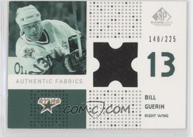 2002-03 SP Game Used - Authentic Fabrics #AF-GU - Bill Guerin /225