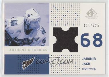 2002-03 SP Game Used - Authentic Fabrics #AF-JJ - Jaromir Jagr /225