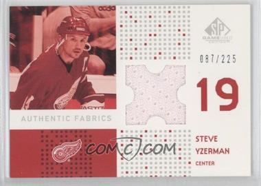 2002-03 SP Game Used - Authentic Fabrics #AF-SY - Steve Yzerman /225