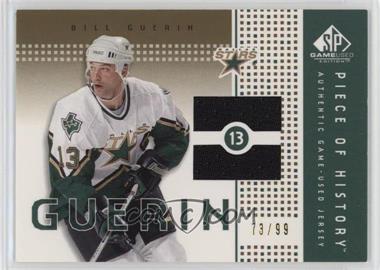 2002-03 SP Game Used - Piece of History - Gold #PH-GU - Bill Guerin /99