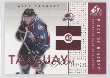 2002-03 SP Game Used - Piece of History #PH-AT - Alex Tanguay /225