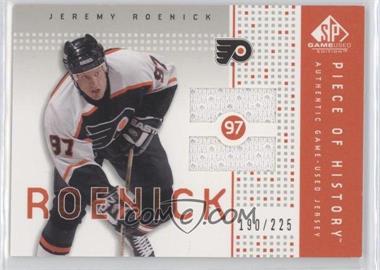 2002-03 SP Game Used - Piece of History #PH-RK - Jeremy Roenick /225