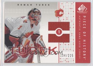 2002-03 SP Game Used - Piece of History #PH-RT - Roman Turek /225