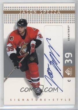 2002-03 SP Game Used - Signature Style #SS-JP - Jason Spezza