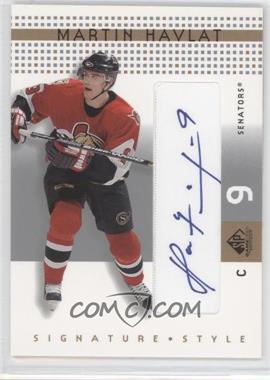 2002-03 SP Game Used - Signature Style #SS-MH - Martin Havlat