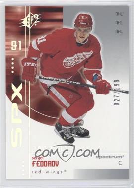 2002-03 SPx - [Base] - Spectrum Silver #27 - Sergei Fedorov /199