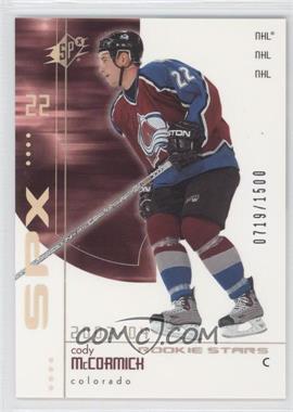2002-03 SPx - Rookie Redemptions #R197 - Cody McCormick /1500