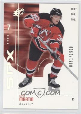 2002-03 SPx - Rookie Redemptions #R205 - Paul Martin /1500