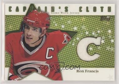 2002-03 Topps - Captain's Cloth #CC-15 - Ron Francis /100