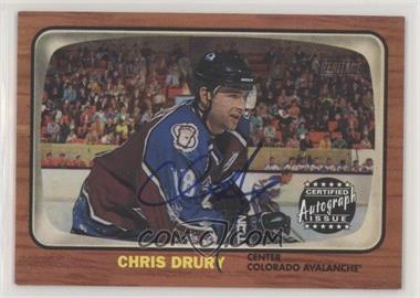 2002-03 Topps Heritage - Real One Autographs #RO-CD - Chris Drury