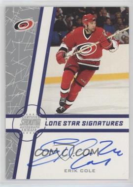 2002-03 Topps Stadium Club - Lone Star Signatures - Blue #LS-EC - Erik Cole