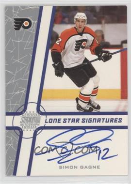 2002-03 Topps Stadium Club - Lone Star Signatures - Blue #LS-SG - Simon Gagne