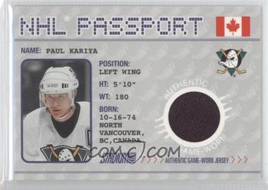 2002-03 Topps Stadium Club - NHL Passport #NHLP-8 - Paul Kariya