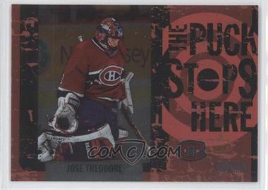 2002-03 Topps Stadium Club - The Puck Stops Here #PSH4 - Jose Theodore