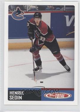 2002-03 Topps Total - [Base] #12 - Henrik Sedin