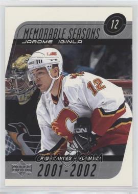 2002-03 Upper Deck - [Base] #183 - Memorable Seasons - Jarome Iginla