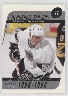 2002-03 Upper Deck - [Base] #189 - Memorable Seasons - Wayne Gretzky