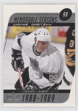 2002-03 Upper Deck - [Base] #189 - Memorable Seasons - Wayne Gretzky