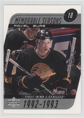 2002-03 Upper Deck - [Base] #194 - Memorable Seasons - Pavel Bure